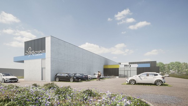 Vooraanzicht van Octopus Carwash