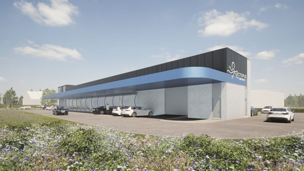 Octopus Carwash gebouw en wastunnel